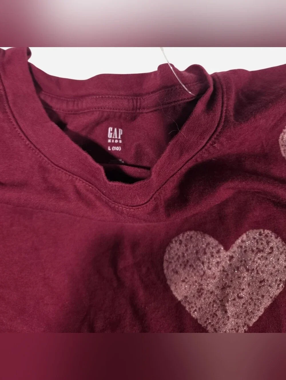 Gap Kids Lot of 3 - Heart Long Sleeve Shirt & 2 Fleece Joggers